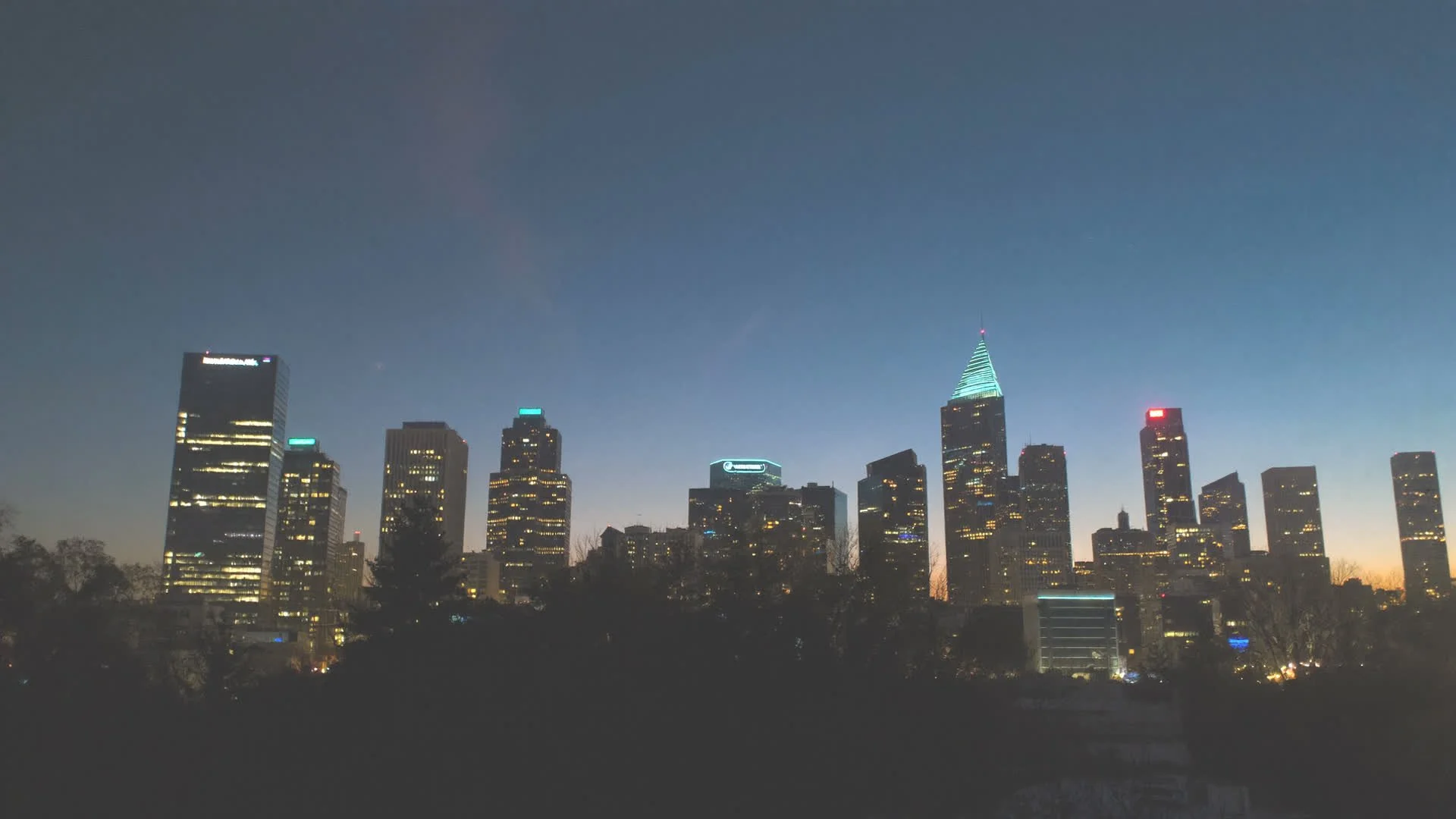 Downtown Salt Lake City skyline at dusk
