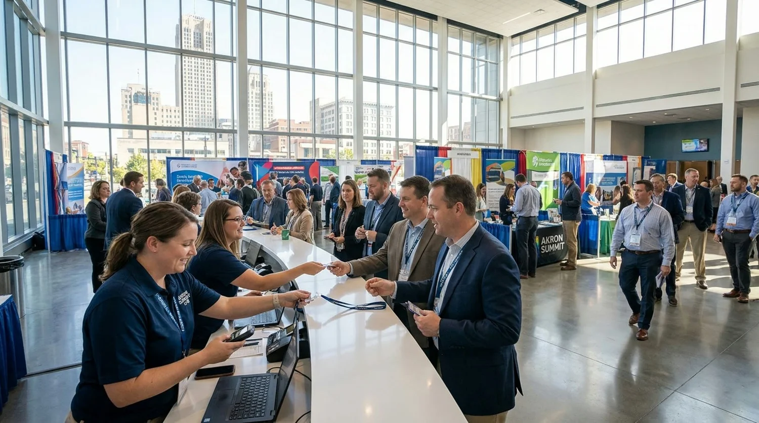 Event staffing and convention setup in Akron