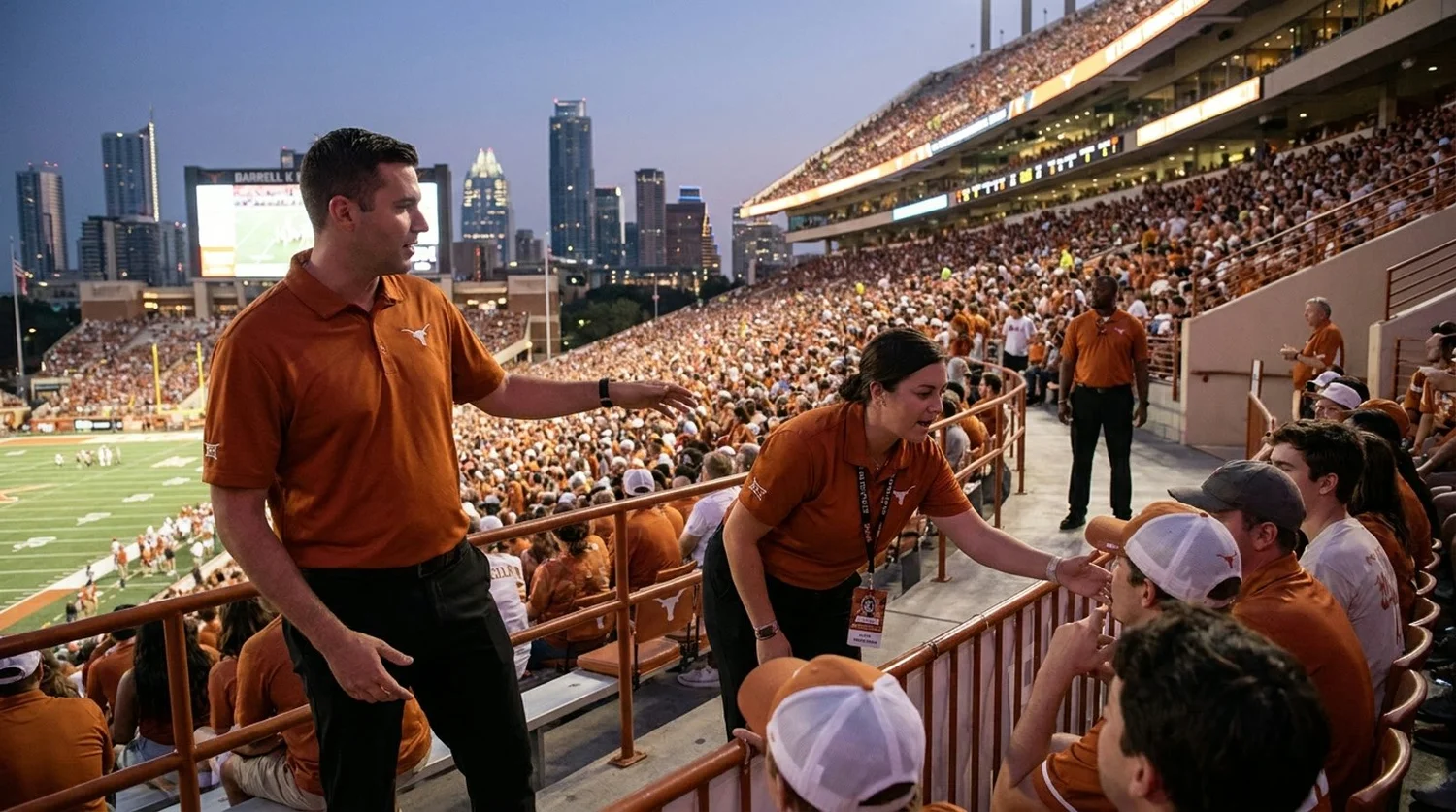 Large event venue requiring professional staffing in Austin