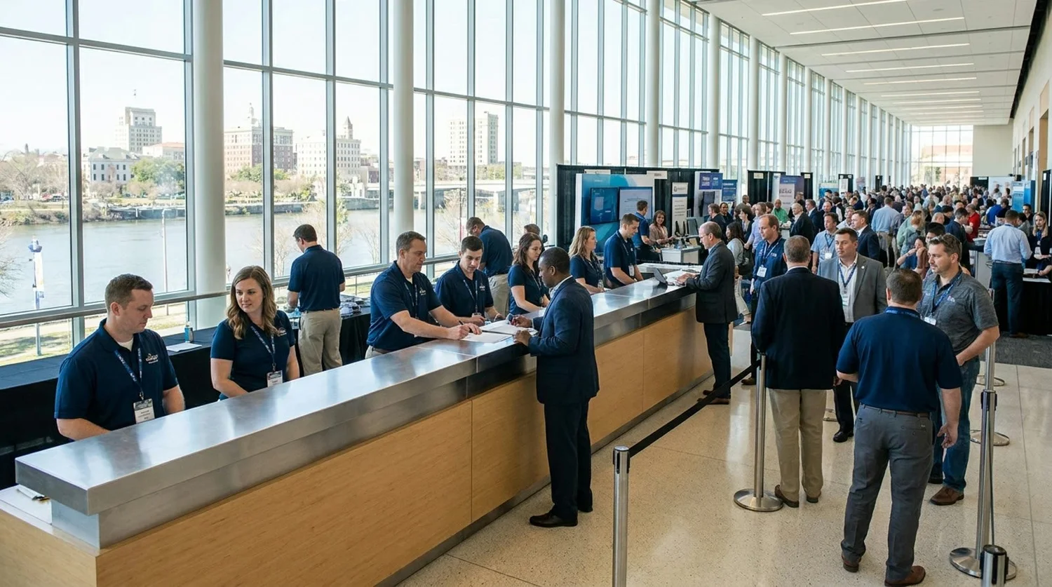 Event staffing and convention setup in Augusta