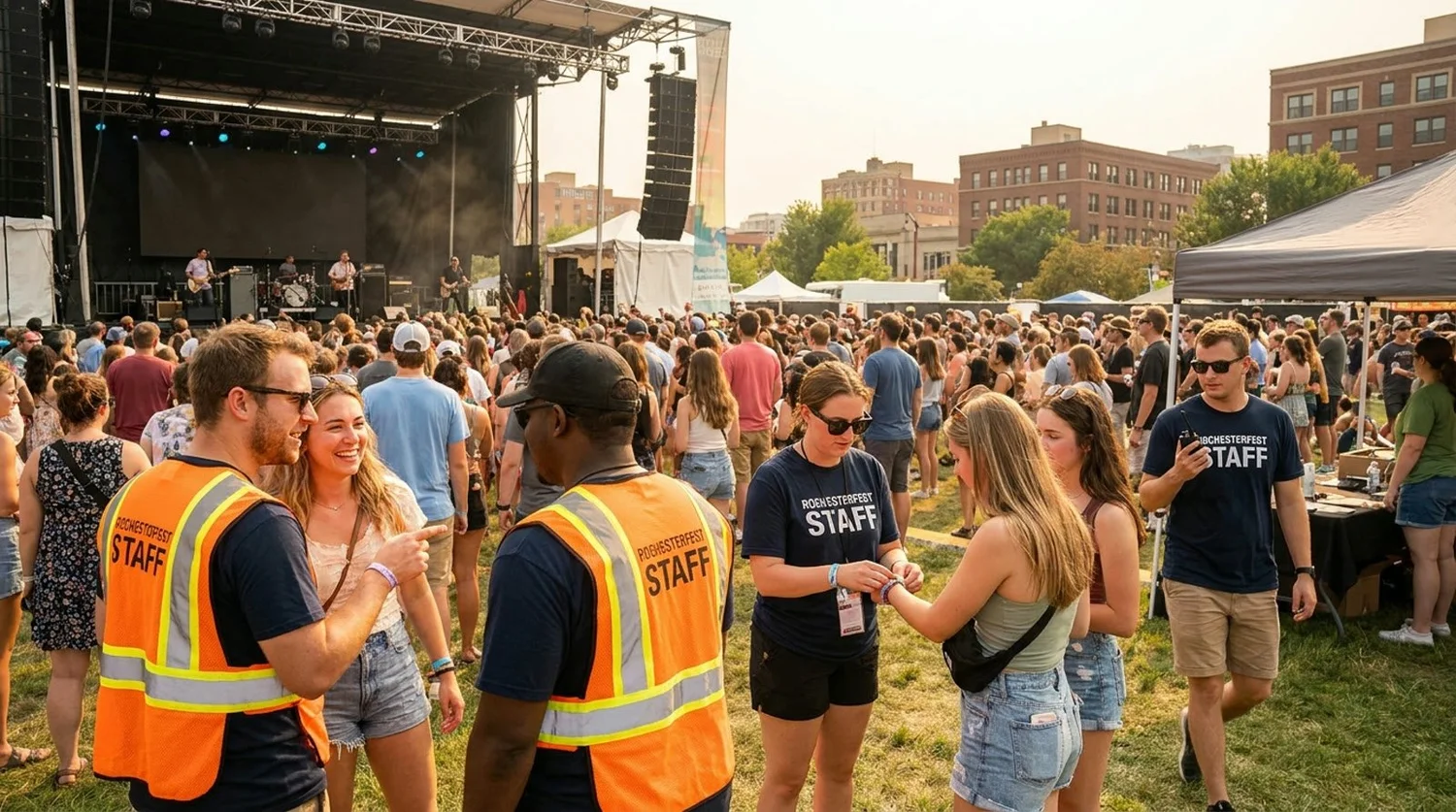 Diverse event types requiring staffing in Rochester Mn