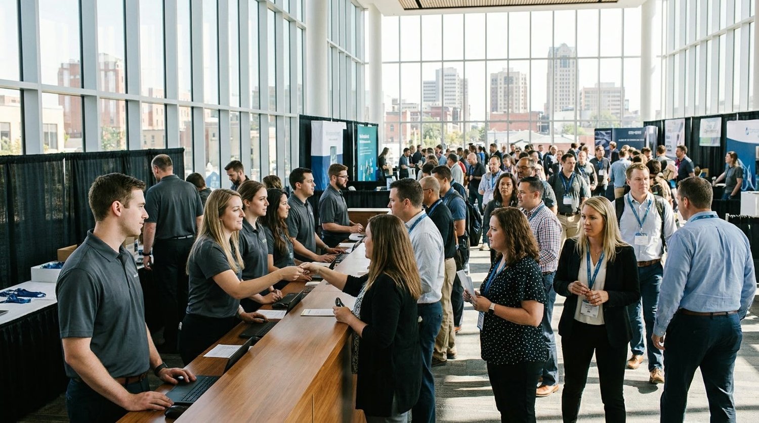 Event staffing and convention setup in Ann Arbor
