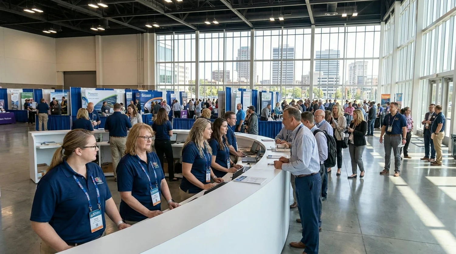 Event staffing and convention setup in Evansville