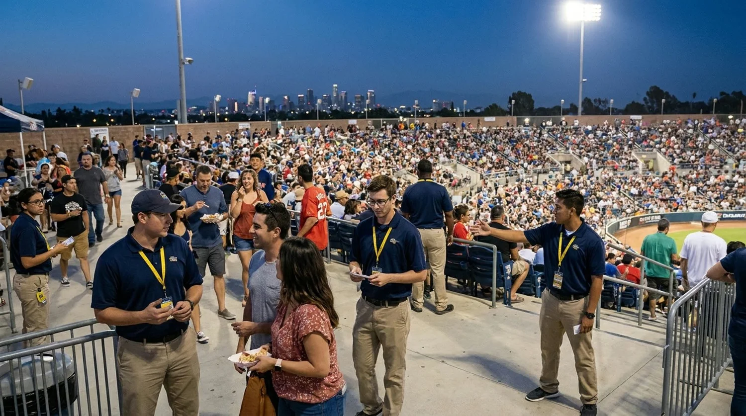 Large event venue requiring professional staffing in Orange
