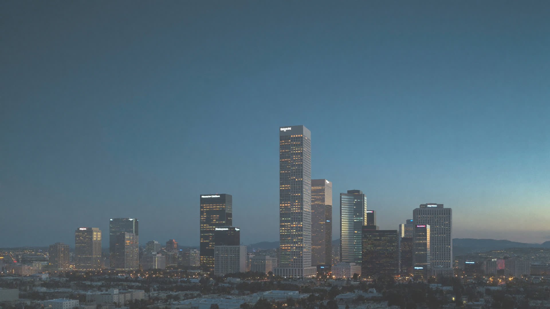 Downtown Boise skyline at dusk