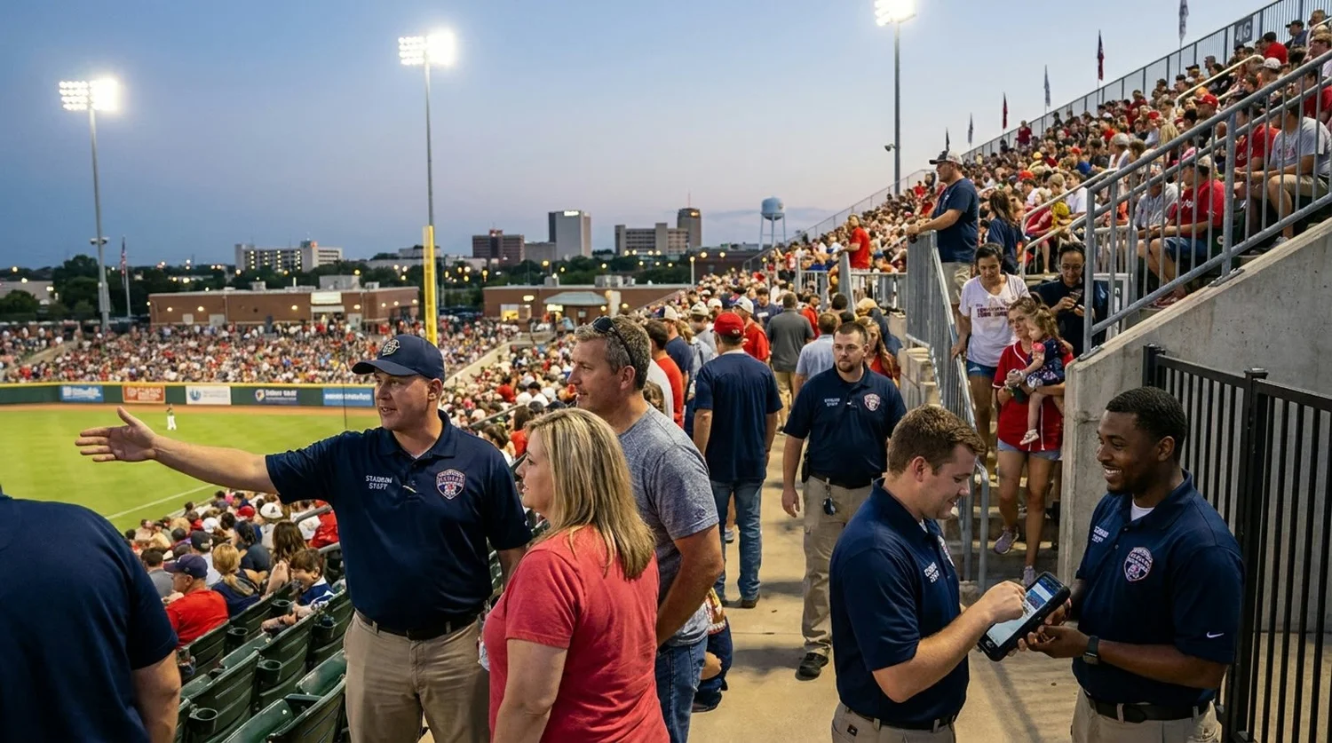 Large event venue requiring professional staffing in Waco