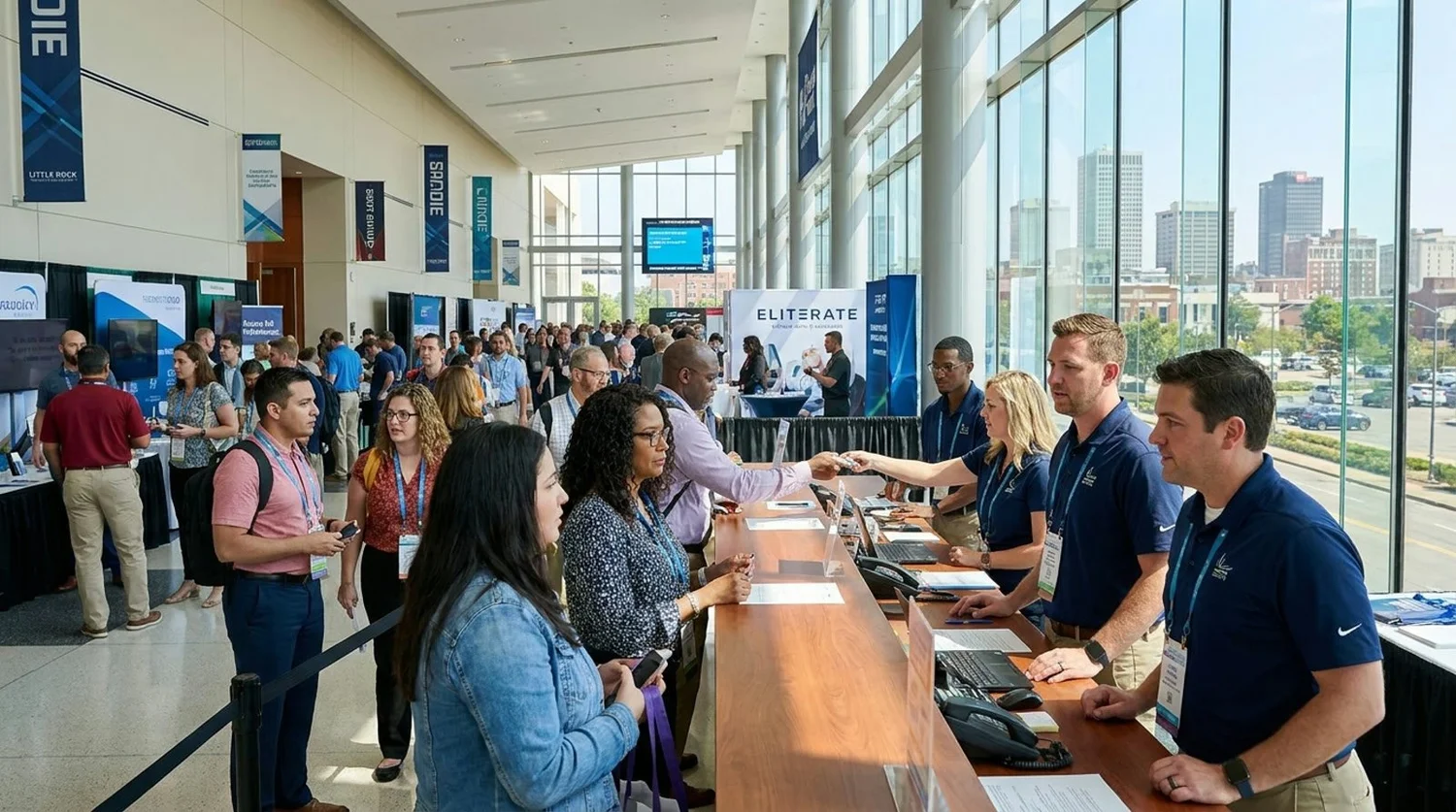 Event staffing and convention setup in Little Rock