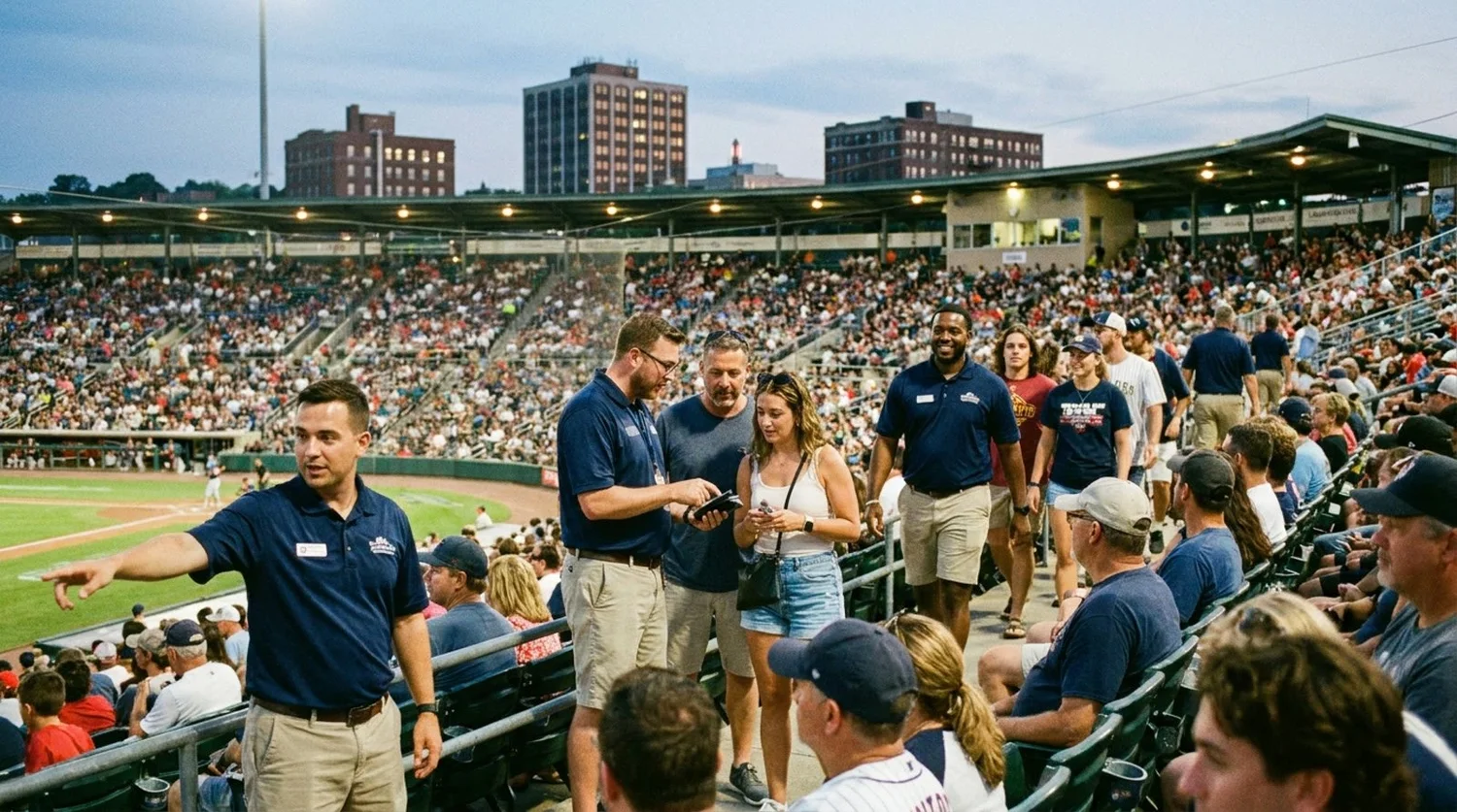 Large event venue requiring professional staffing in Waterbury