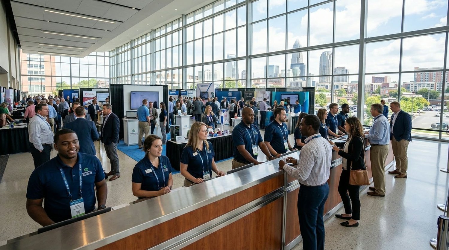 Event staffing and convention setup in Charlotte