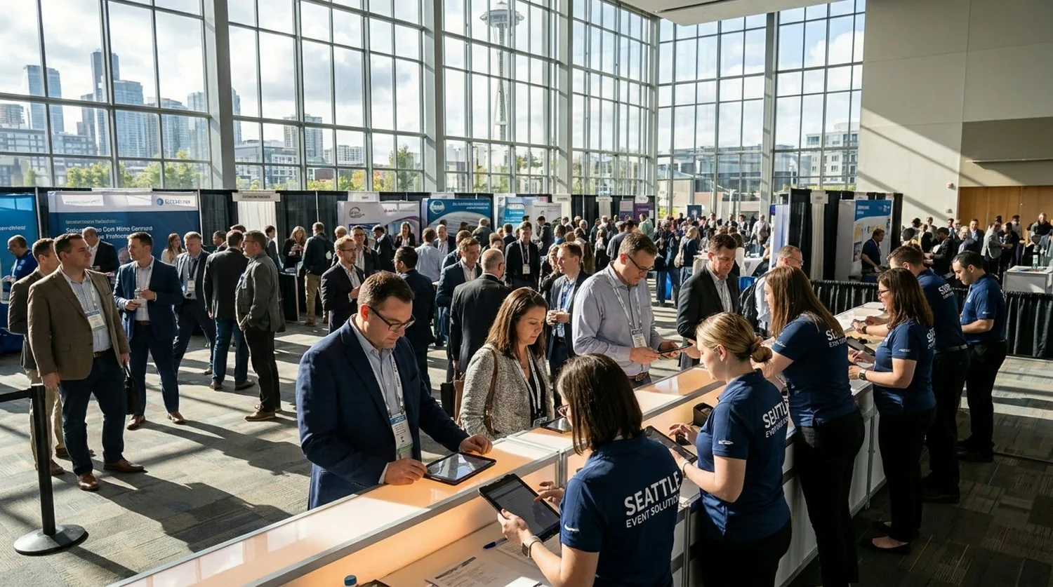 Event staffing and convention setup in Seattle