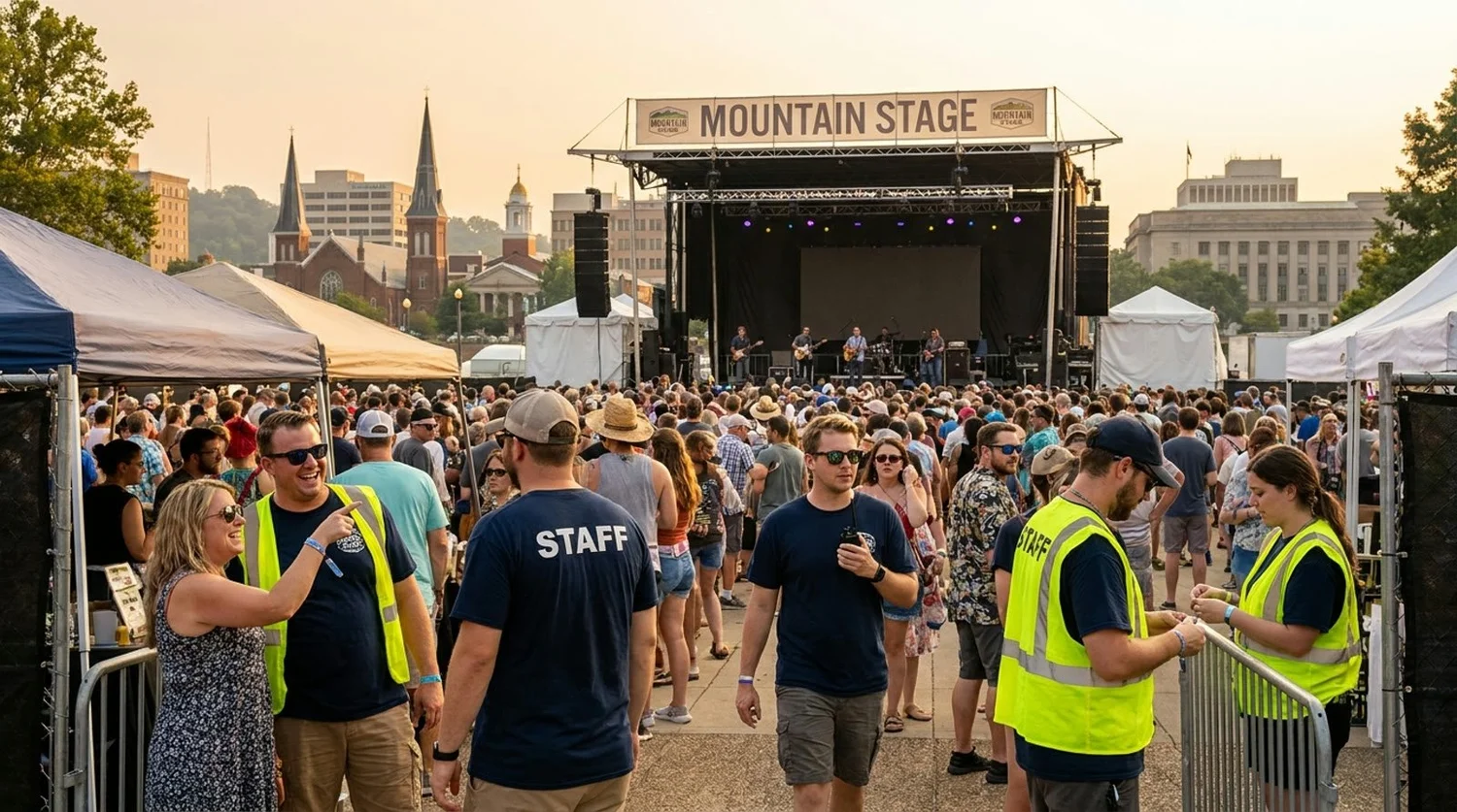Diverse event types requiring staffing in Charleston Wv