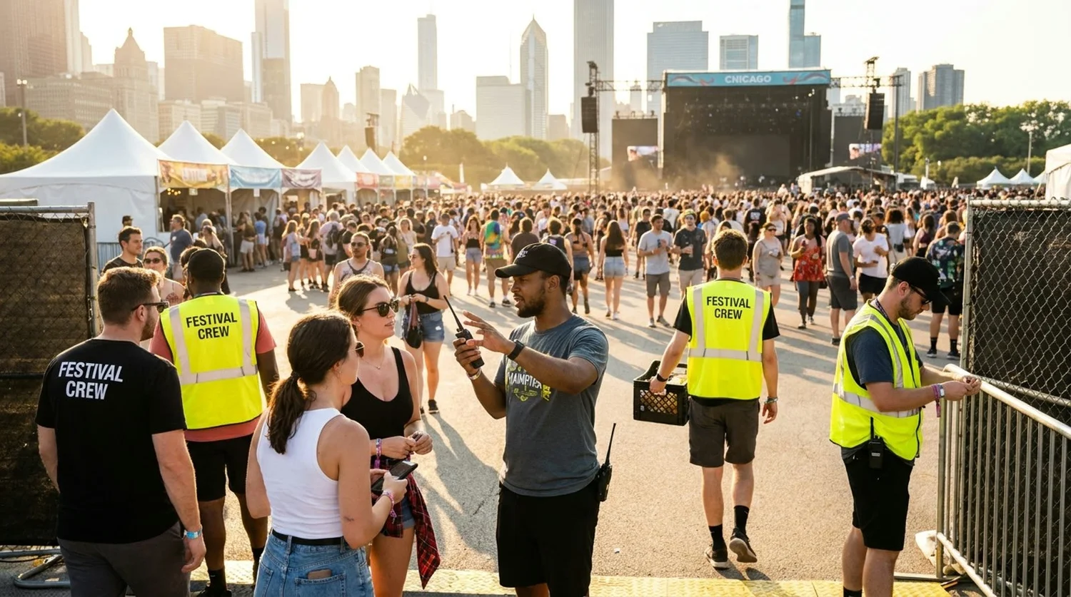 Diverse event types requiring staffing in Chicago