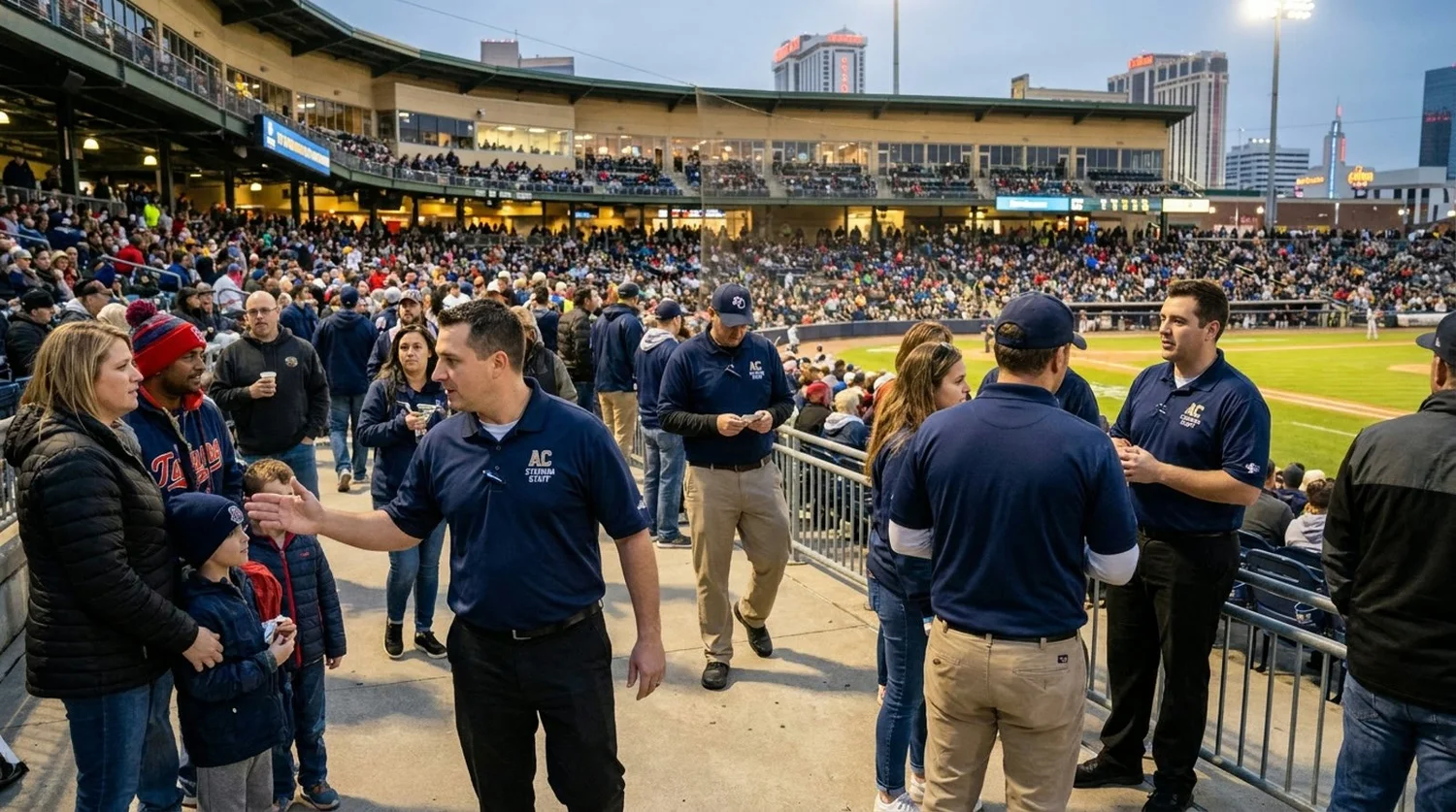 Large event venue requiring professional staffing in Atlantic City