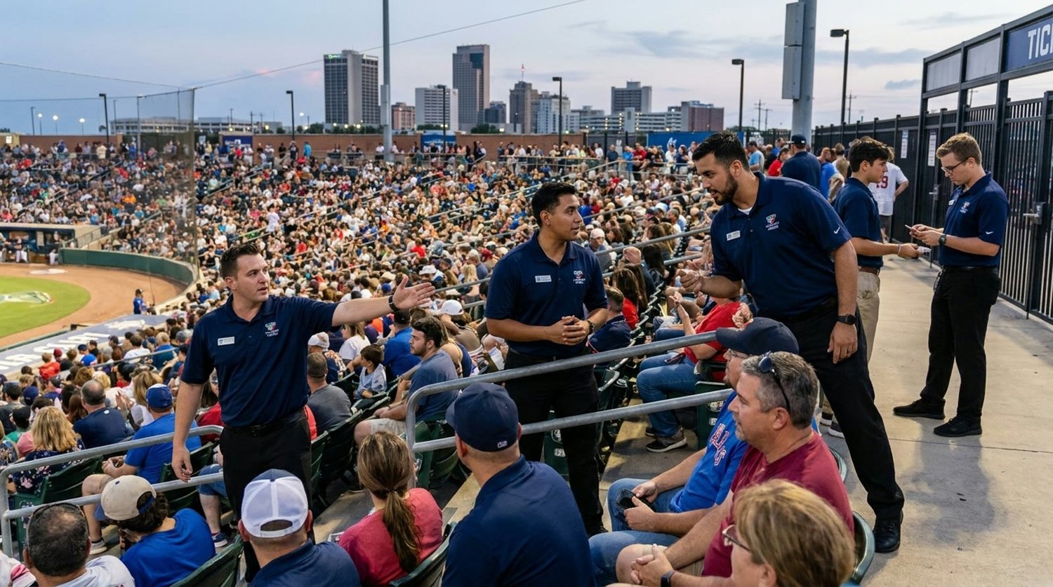 Large event venue requiring professional staffing in Corpus Christi