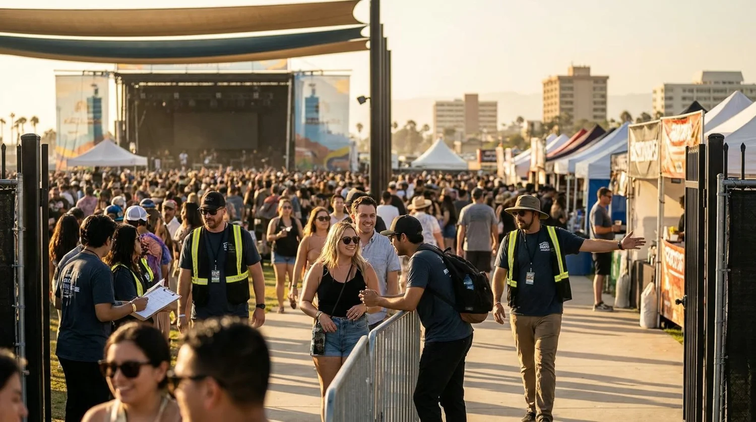Diverse event types requiring staffing in Oxnard