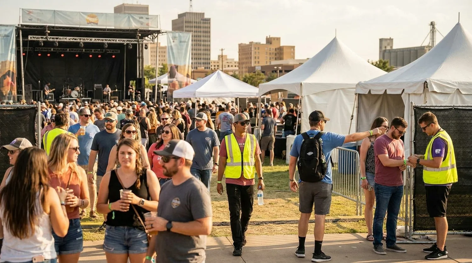 Diverse event types requiring staffing in Amarillo
