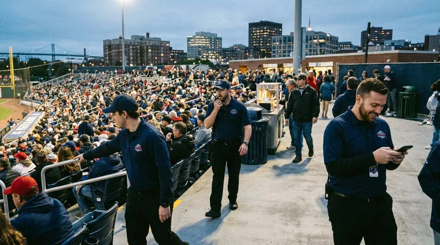 Large event venue requiring professional staffing in Portland Me