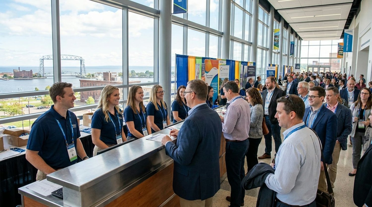 Event staffing and convention setup in Duluth