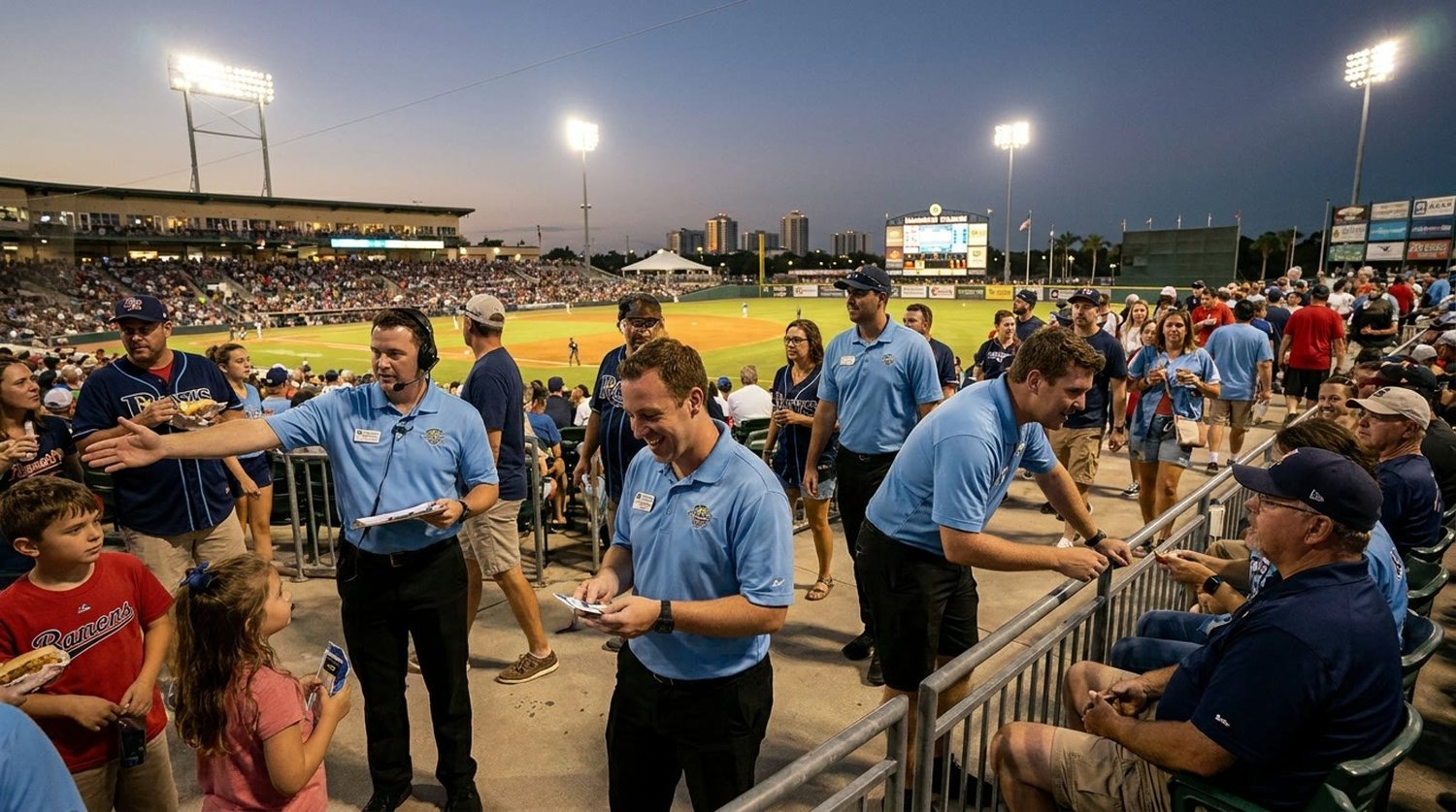 Large event venue requiring professional staffing in Fort Myers