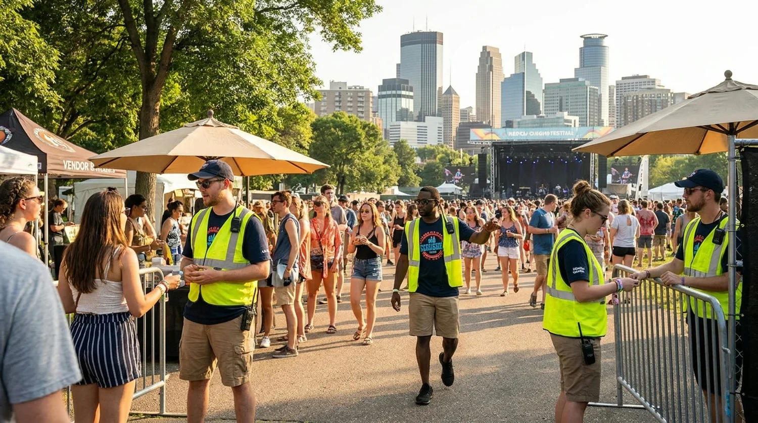 Diverse event types requiring staffing in Minneapolis