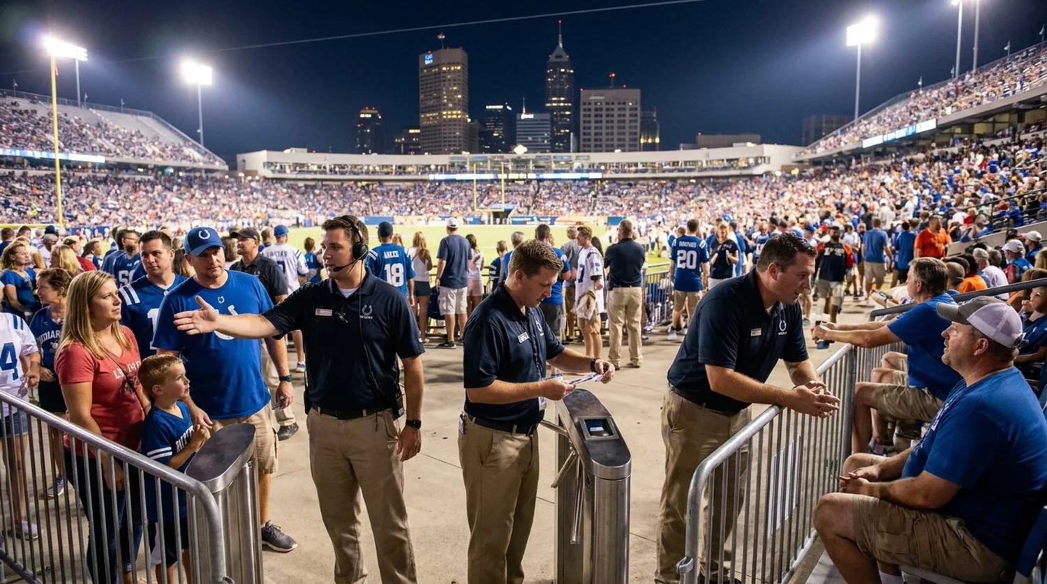 Large event venue requiring professional staffing in Indianapolis