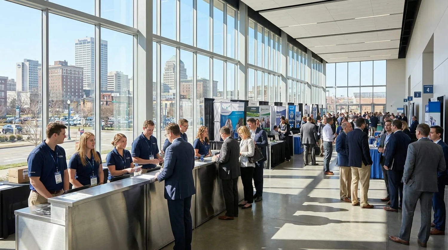 Event staffing and convention setup in Lexington