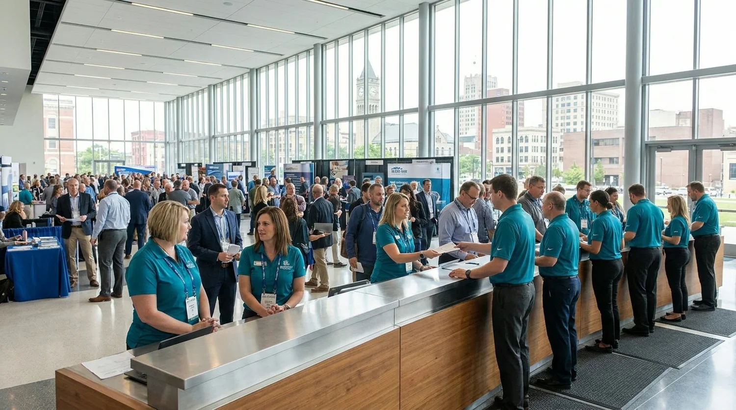 Event staffing and convention setup in Youngstown