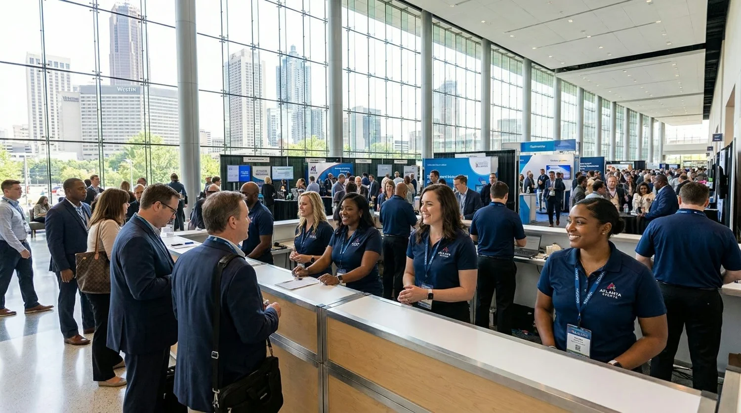 Event staffing and convention setup in Atlanta