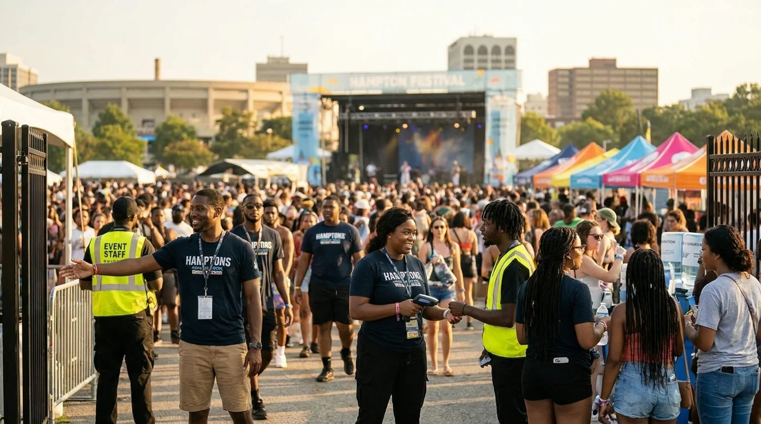 Diverse event types requiring staffing in Hampton