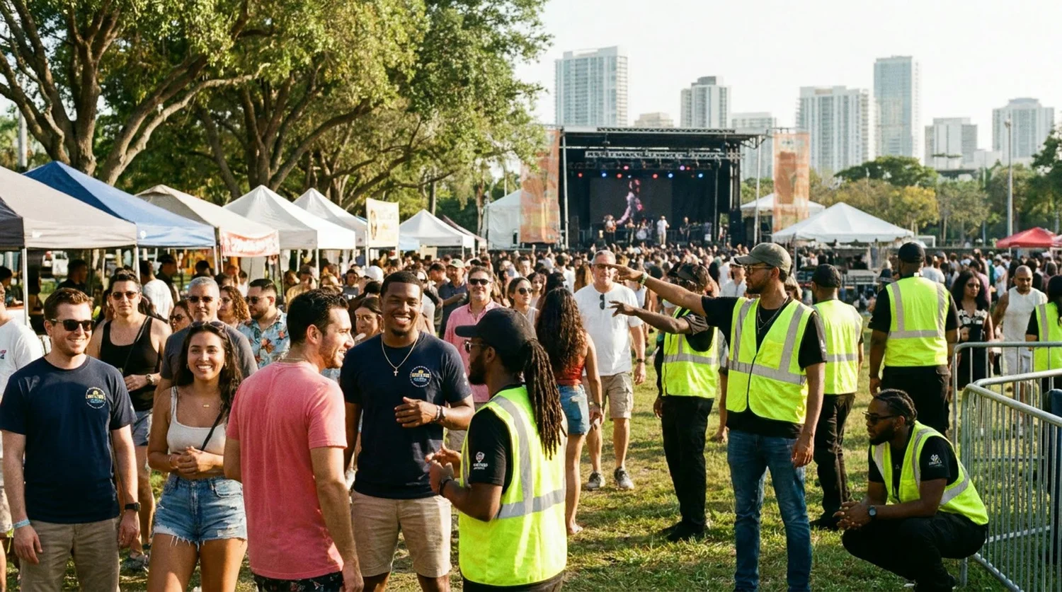 Diverse event types requiring staffing in Miramar