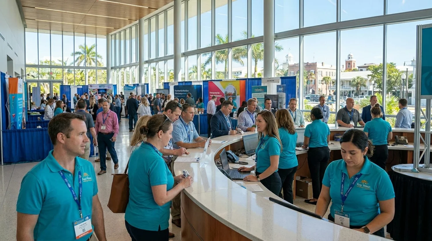 Event staffing and convention setup in Key West