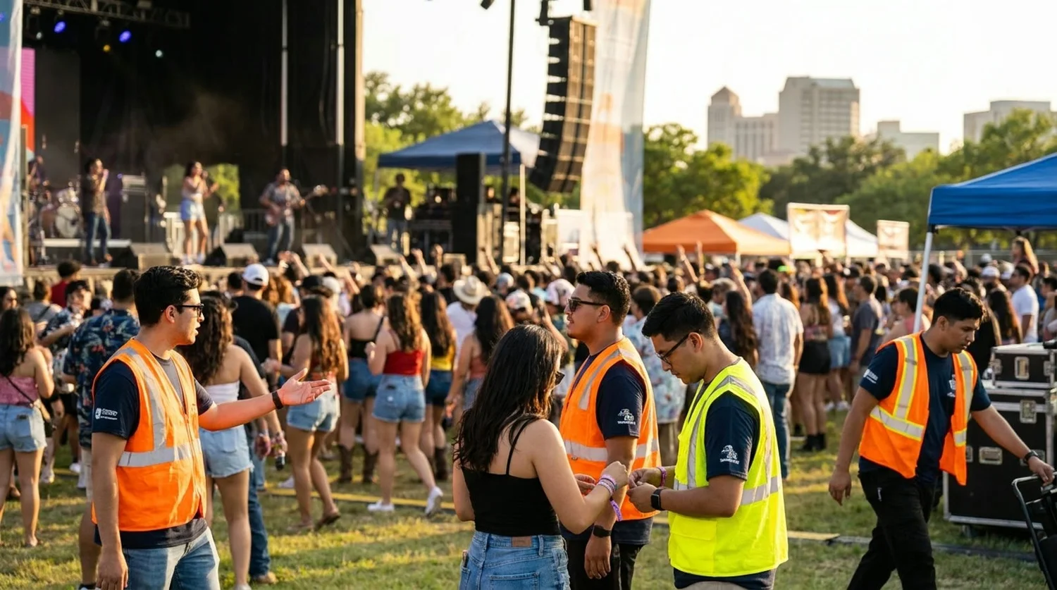 Diverse event types requiring staffing in Brownsville
