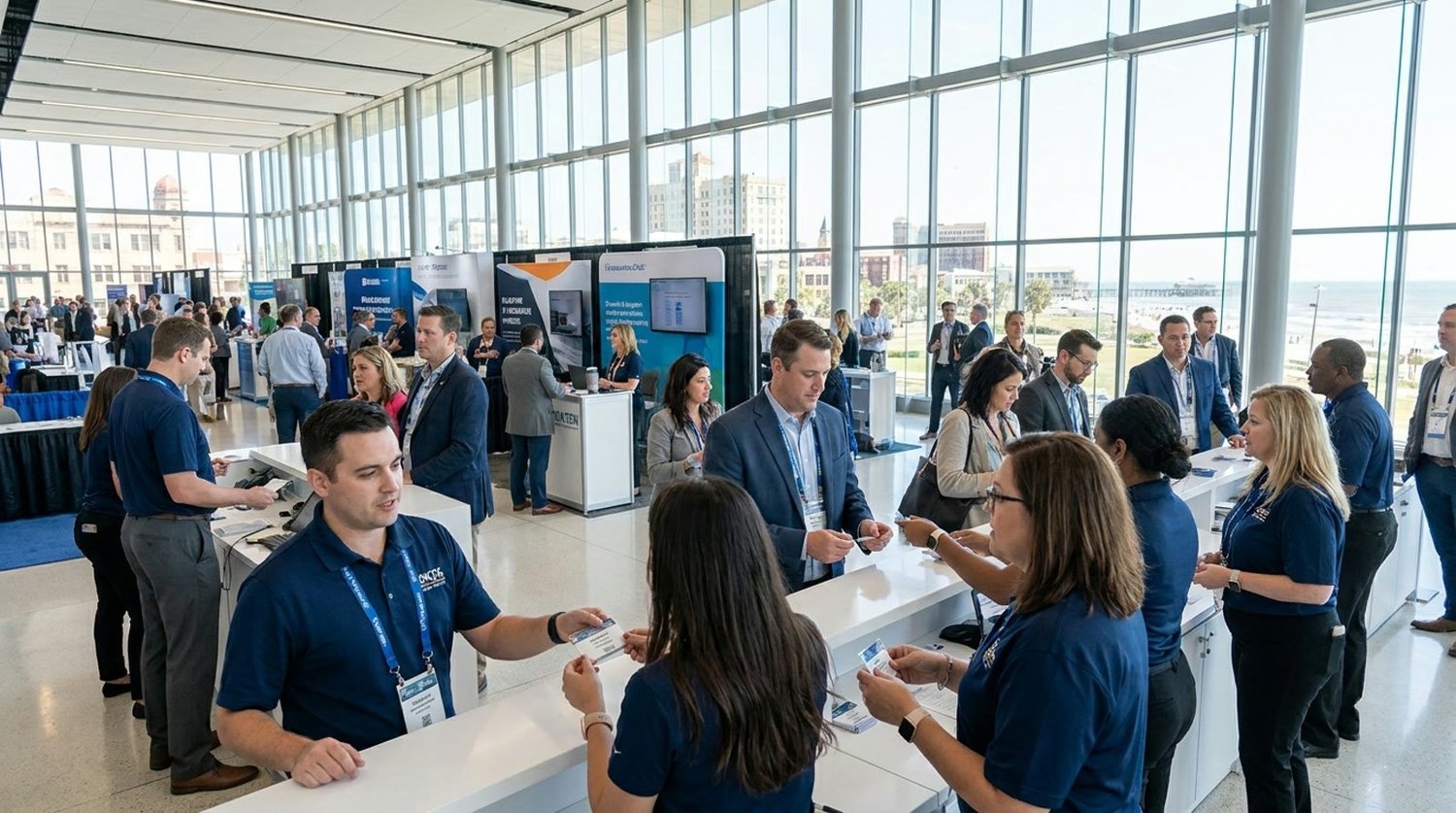 Event staffing and convention setup in Galveston