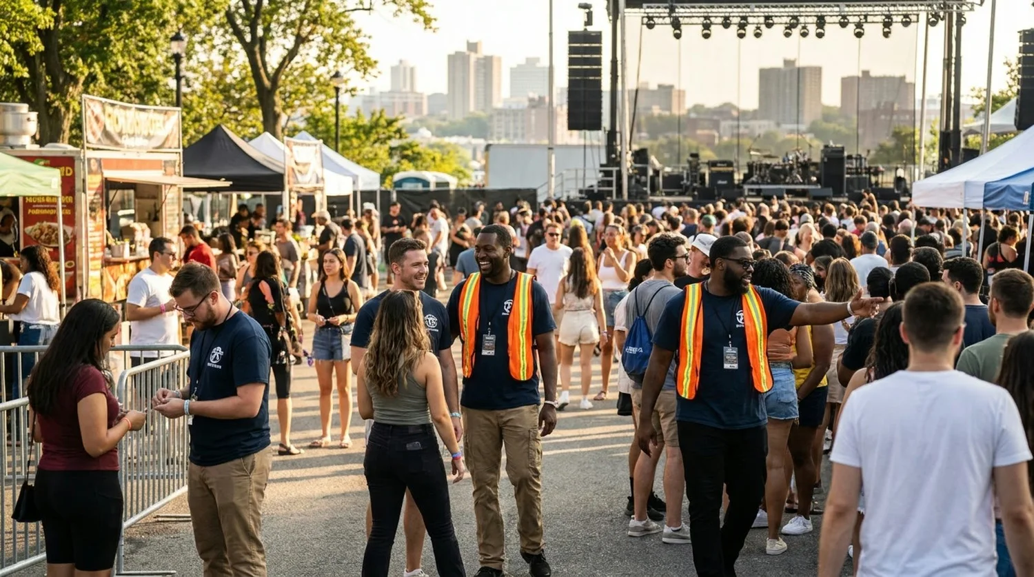 Diverse event types requiring staffing in Yonkers
