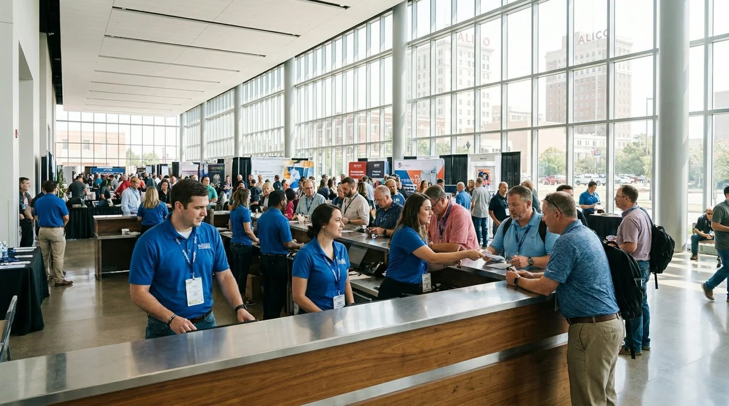 Event staffing and convention setup in Waco