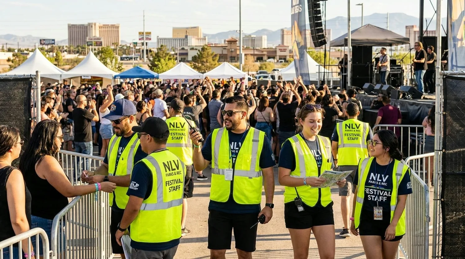 Diverse event types requiring staffing in North Las Vegas