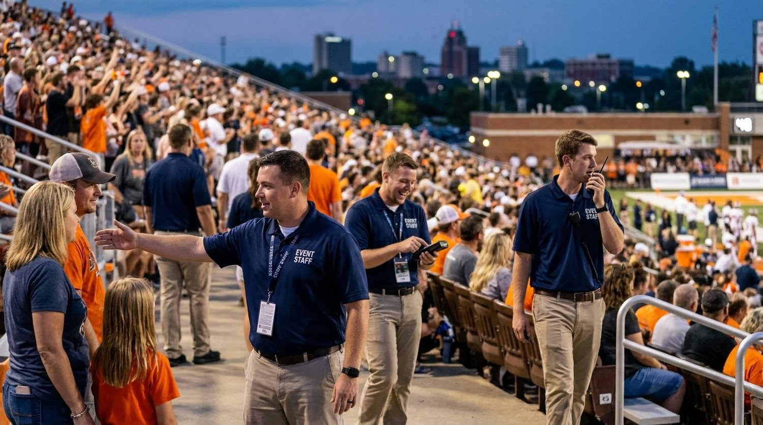 Large event venue requiring professional staffing in Bowling Green