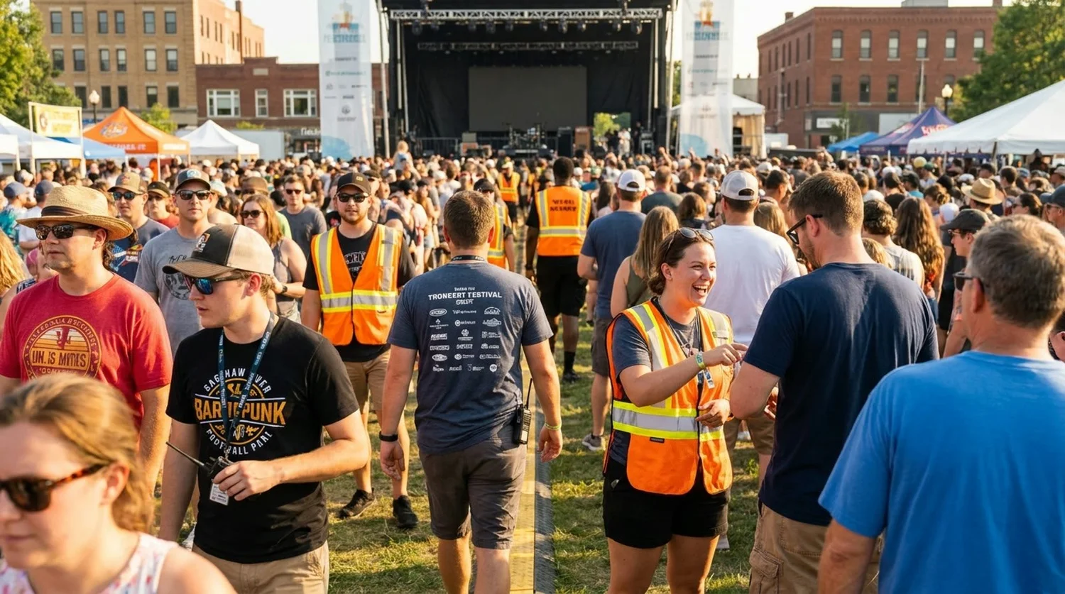 Diverse event types requiring staffing in Saginaw