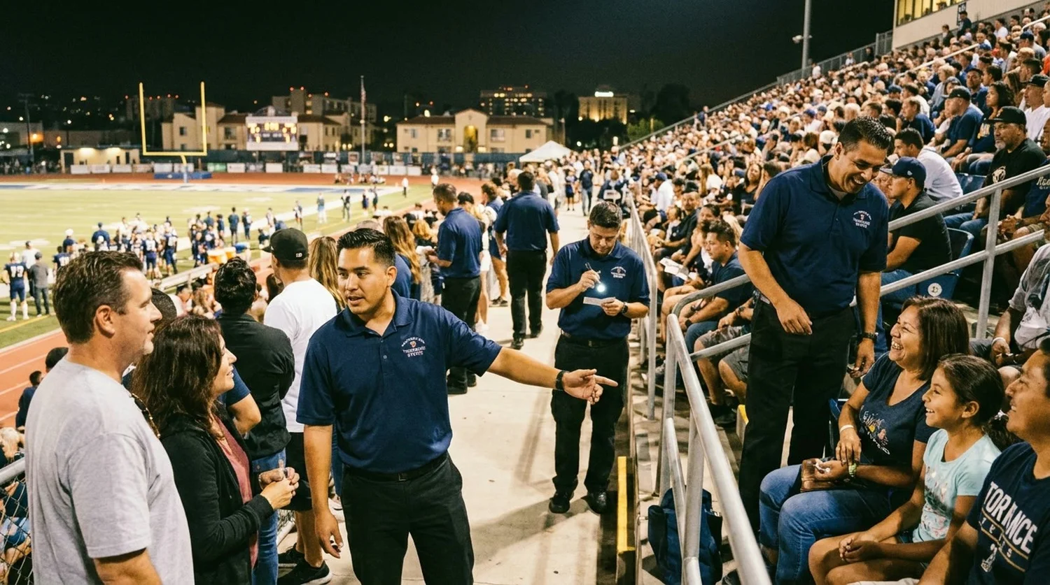 Large event venue requiring professional staffing in Torrance