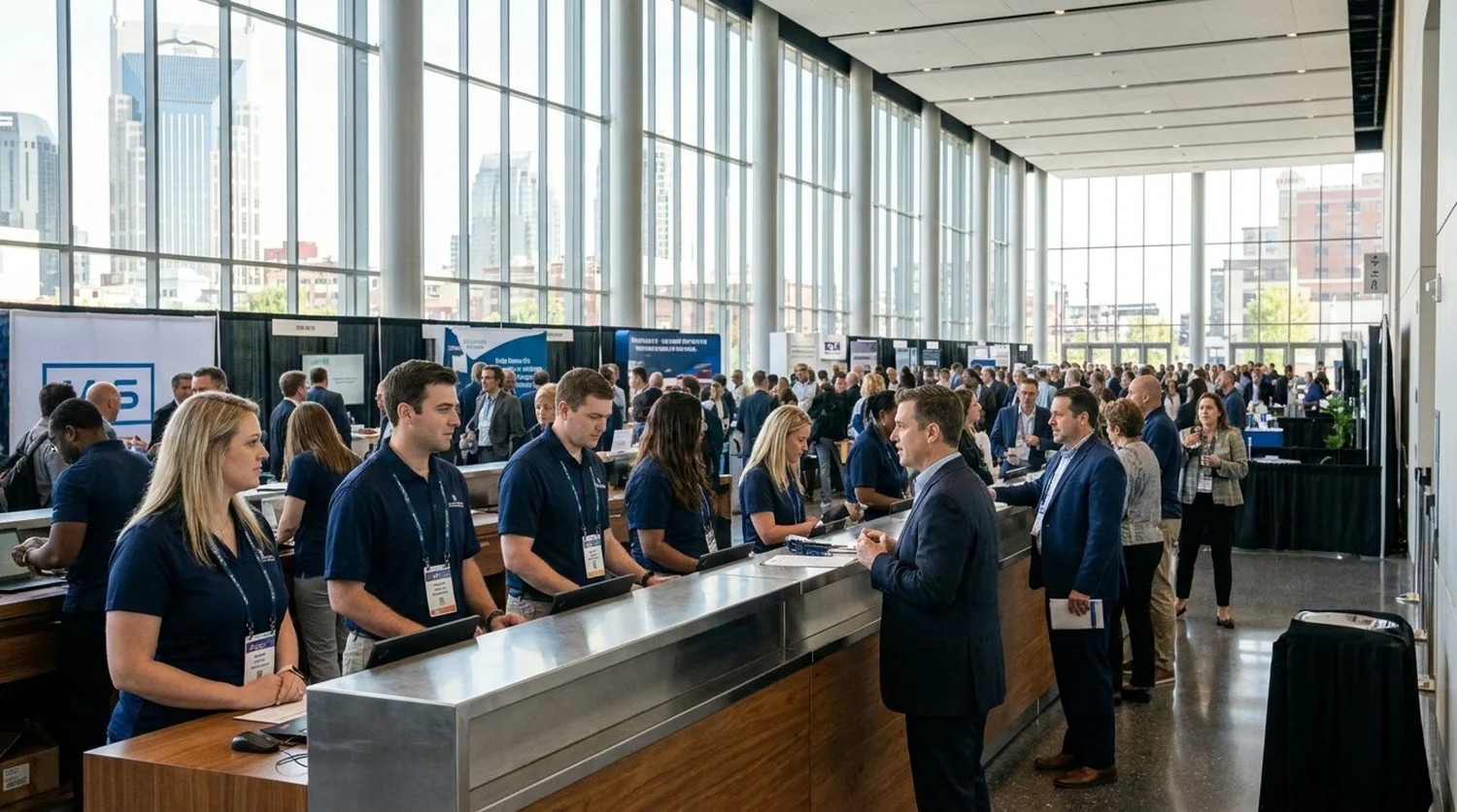 Event staffing and convention setup in Nashville