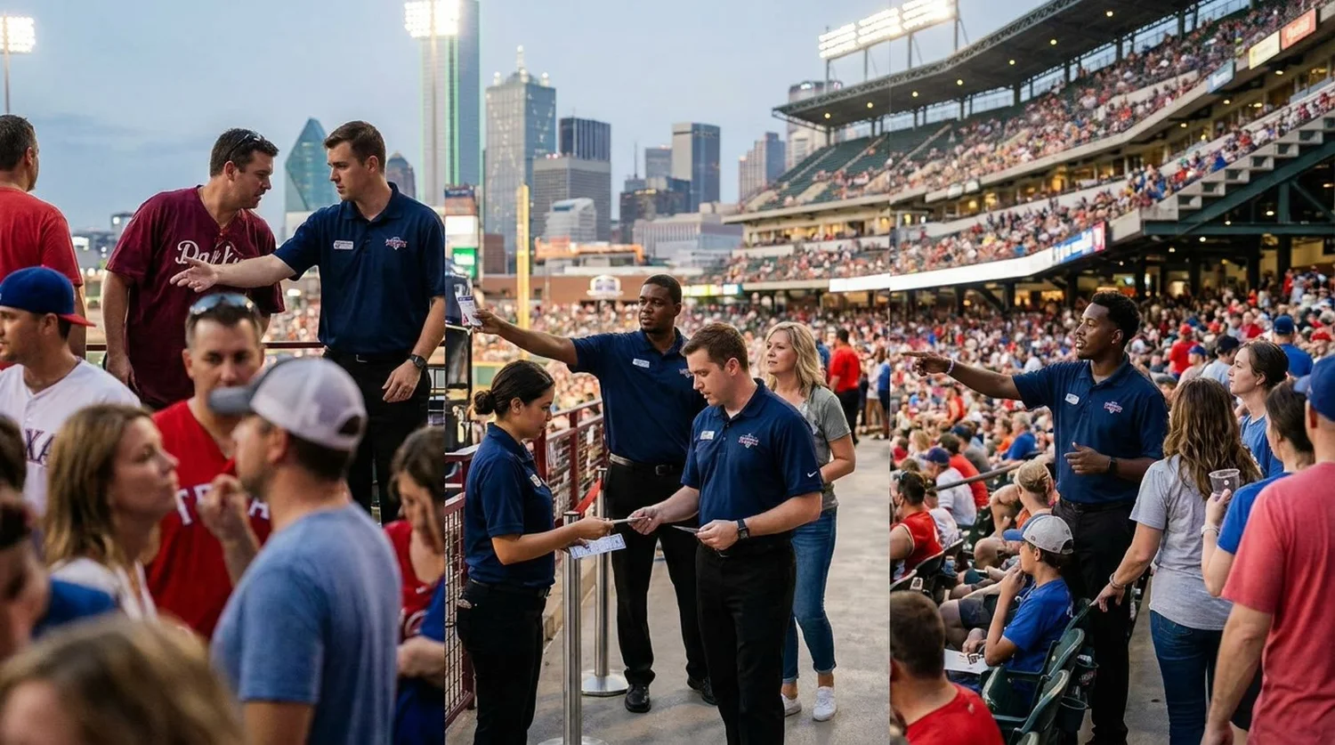 Large event venue requiring professional staffing in Dallas