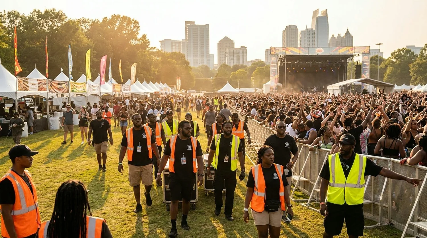 Diverse event types requiring staffing in Atlanta