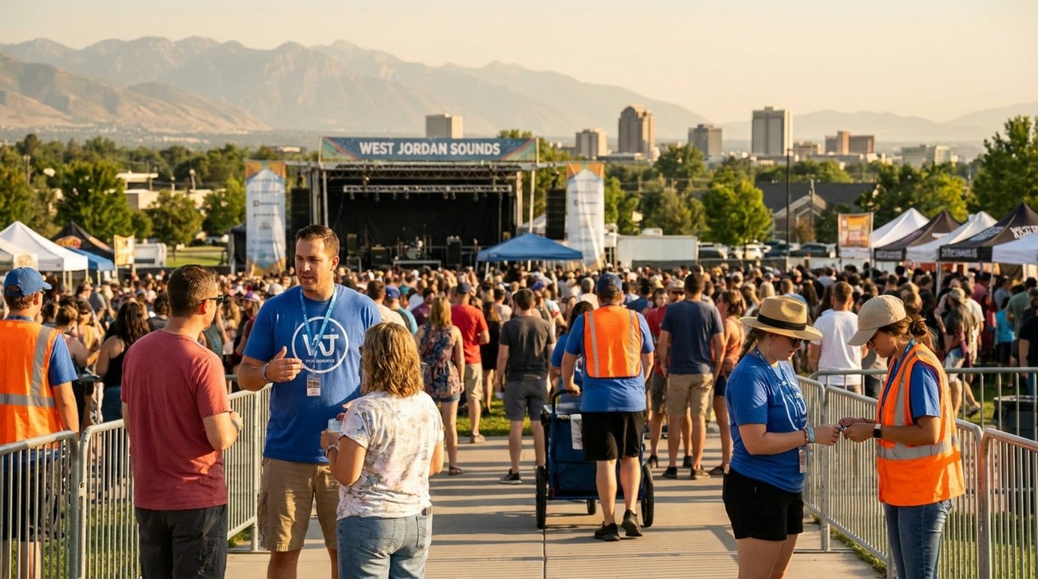 Diverse event types requiring staffing in West Jordan