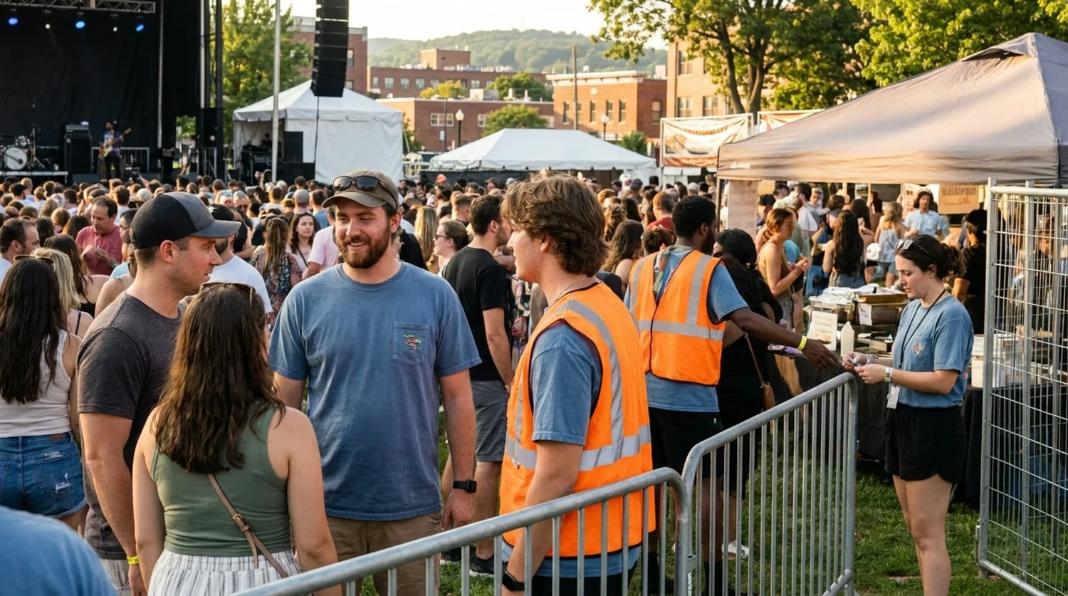 Diverse event types requiring staffing in Danbury