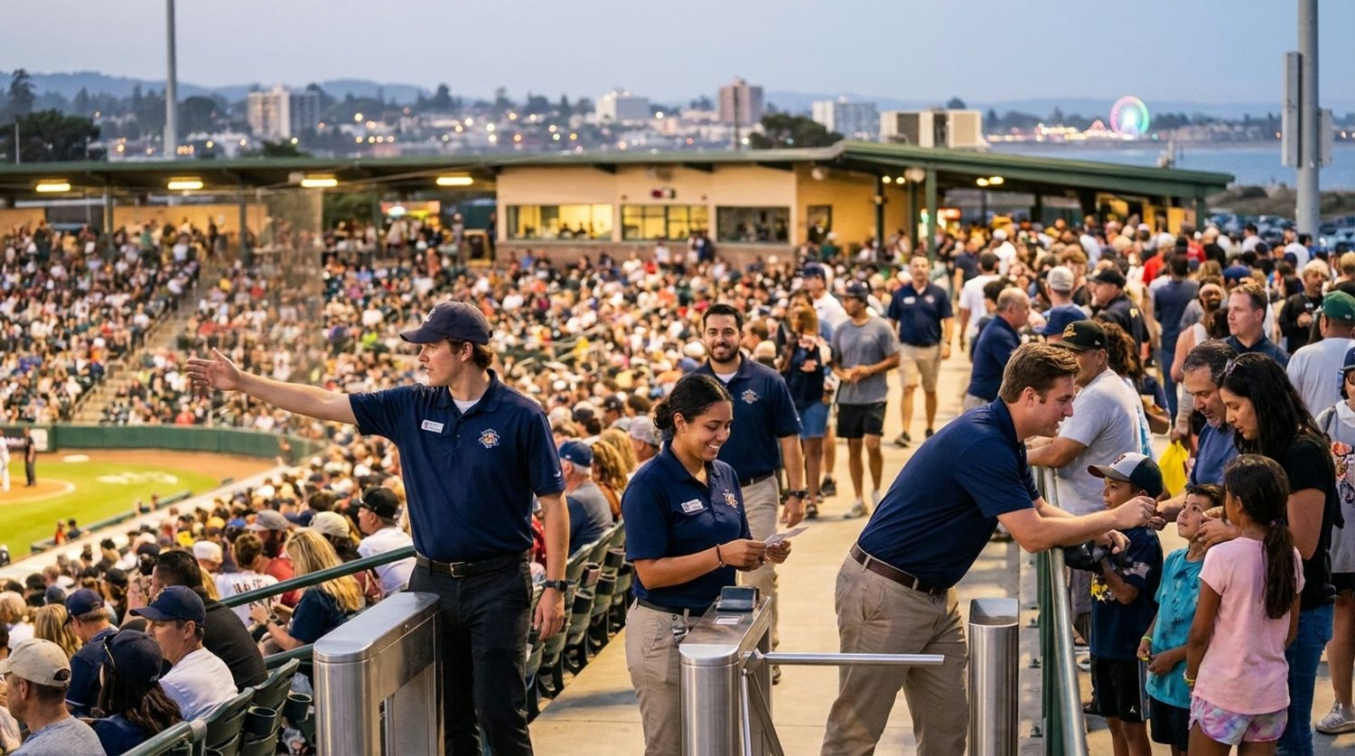 Large event venue requiring professional staffing in Santa Cruz