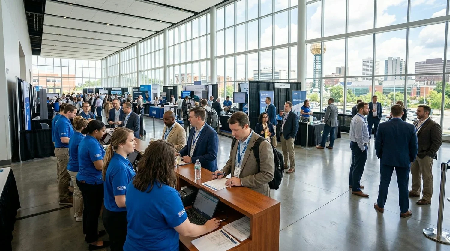 Event staffing and convention setup in Knoxville