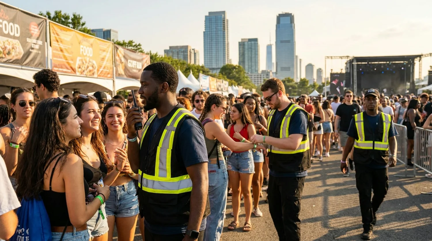 Diverse event types requiring staffing in Jersey City