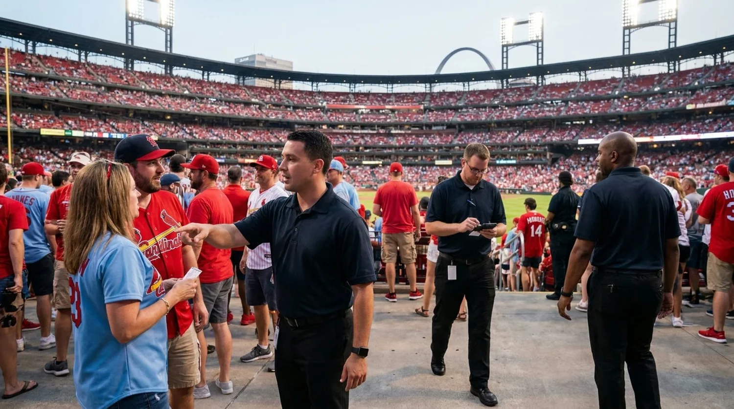 Large event venue requiring professional staffing in St Louis