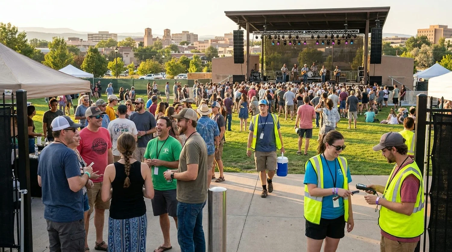 Diverse event types requiring staffing in Santa Fe