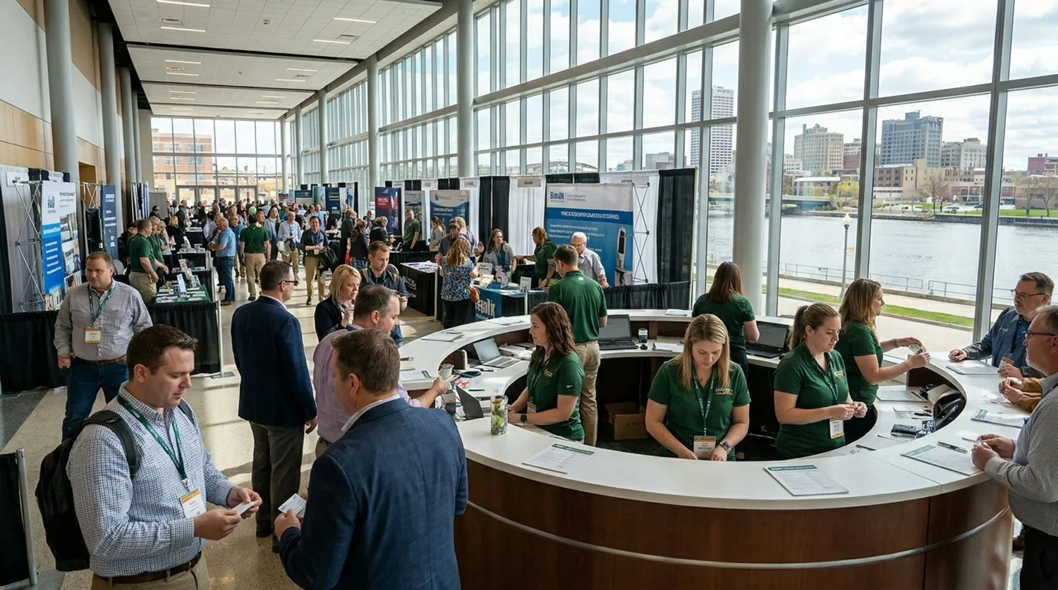 Event staffing and convention setup in Green Bay